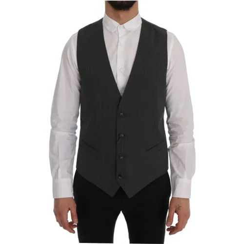 Suits > Suit Vests - - Dolce & Gabbana - Modalova