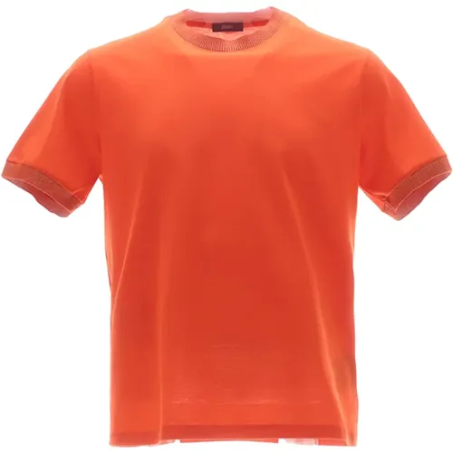 Herno - Tops > T-Shirts - Orange - Herno - Modalova