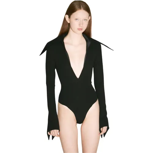 Mugler - Tops > Body - Black - Mugler - Modalova