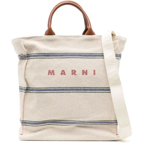 Marni - Bags > Tote Bags - Beige - Marni - Modalova