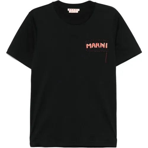 Marni - Tops > T-Shirts - Black - Marni - Modalova