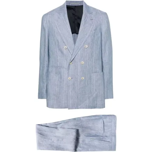 Suits > Suit Sets > Double Breasted Suits - - BRUNELLO CUCINELLI - Modalova
