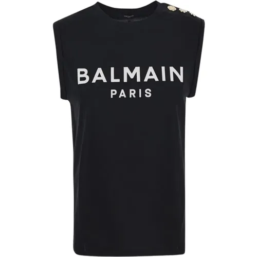 Tops > Sleeveless Tops - - Balmain - Modalova