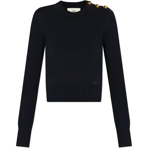 Knitwear > Round-neck Knitwear - - Ami Paris - Modalova