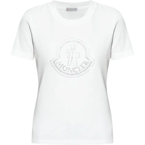 Moncler - Tops > T-Shirts - White - Moncler - Modalova