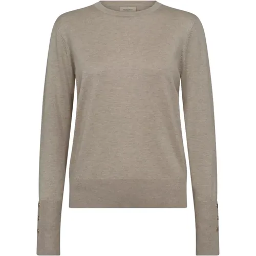 Knitwear > Round-neck Knitwear - - Freequent - Modalova