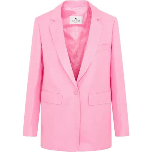 Etro - Jackets > Blazers - Pink - ETRO - Modalova
