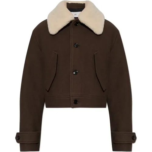 Jackets > Faux Fur & Shearling Jackets - - Ami Paris - Modalova