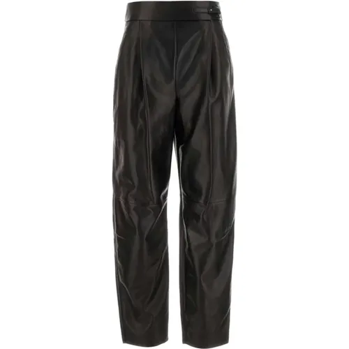 Trousers > Leather Trousers - - Giorgio Armani - Modalova