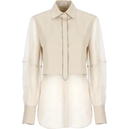 Blouses & Shirts > Shirts - - BRUNELLO CUCINELLI - Modalova