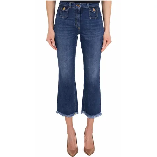 Jeans > Cropped Jeans - - Elisabetta Franchi - Modalova