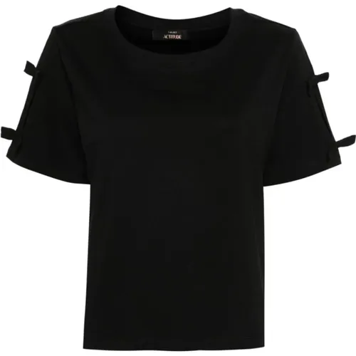 Twinset - Tops > T-Shirts - Black - Twinset - Modalova