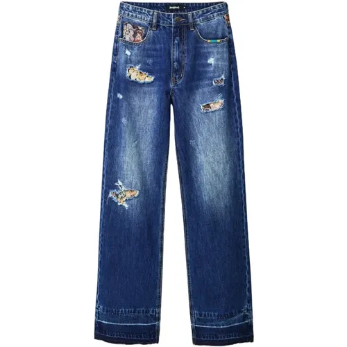 Jeans > Wide Jeans - - Desigual - Modalova
