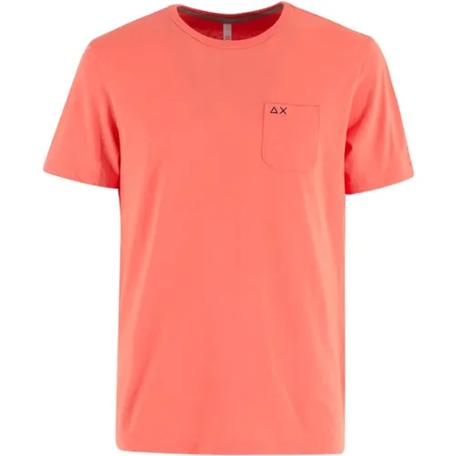 Sun68 - Tops > T-Shirts - Orange - Sun68 - Modalova