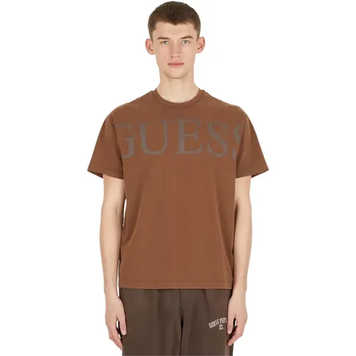 Guess - Tops > T-Shirts - Brown - Guess - Modalova