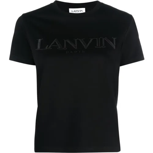 Lanvin - Tops > T-Shirts - Black - Lanvin - Modalova