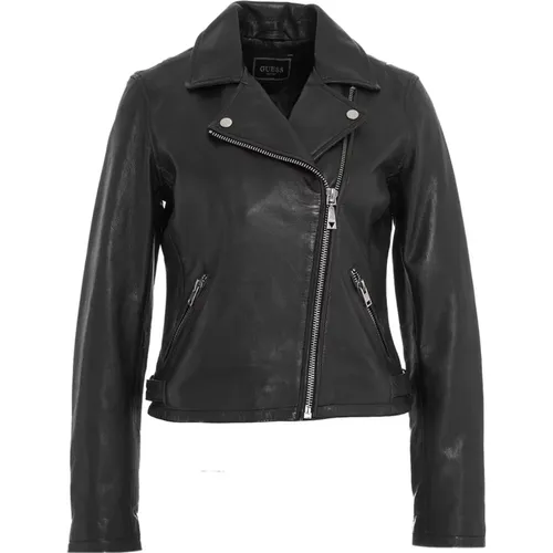 Jackets > Leather Jackets - - Guess - Modalova