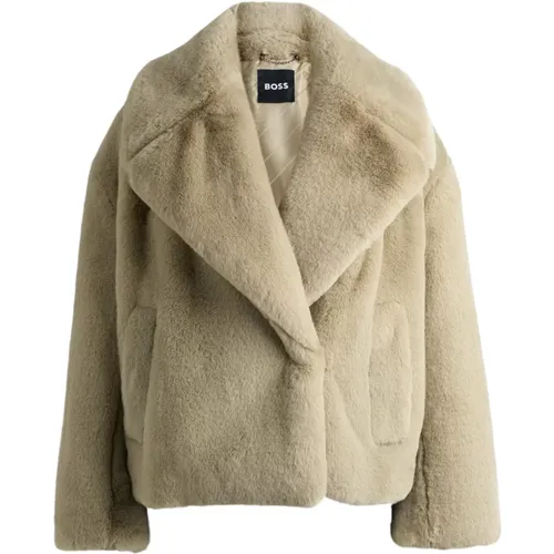 Jackets > Faux Fur & Shearling Jackets - - Hugo Boss - Modalova