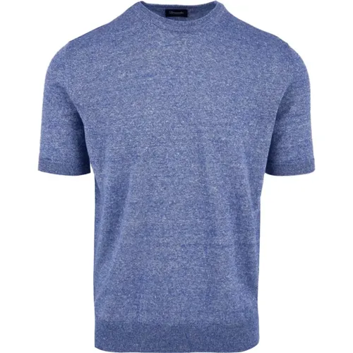 Drumohr - Tops > T-Shirts - Blue - Drumohr - Modalova