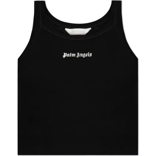 Tops > Sleeveless Tops - - Palm Angels - Modalova