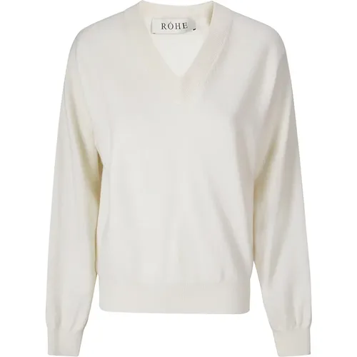 Knitwear > V-neck Knitwear - - Róhe - Modalova