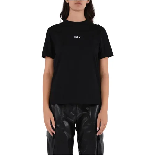 Msgm - Tops > T-Shirts - Black - Msgm - Modalova