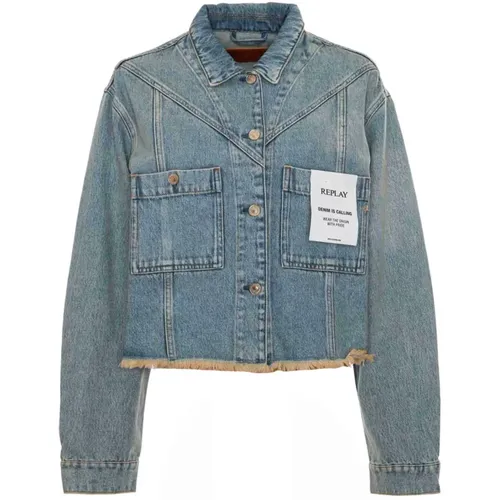 Jackets > Denim Jackets - - Replay - Modalova