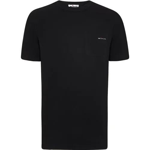 Kiton - Tops > T-Shirts - Black - Kiton - Modalova