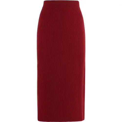 Malo - Skirts > Midi Skirts - Red - Malo - Modalova