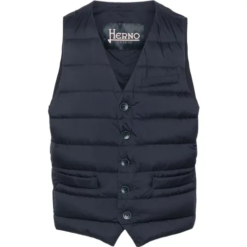 Herno - Jackets > Vests - Blue - Herno - Modalova