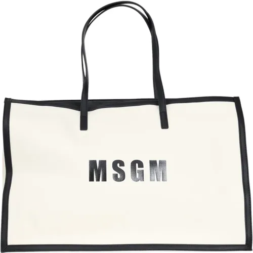 Msgm - Bags > Tote Bags - Beige - Msgm - Modalova