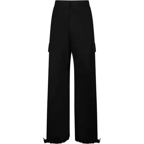 Trousers > Wide Trousers - - Off White - Modalova