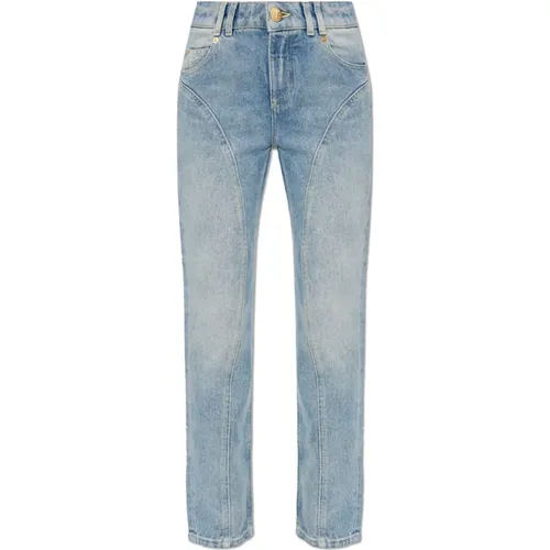 Jeans > Straight Jeans - - Balmain - Modalova