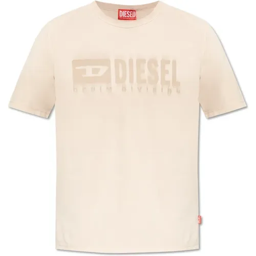 Diesel - Tops > T-Shirts - Beige - Diesel - Modalova