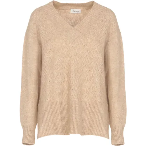 Knitwear > V-neck Knitwear - - Kangra - Modalova