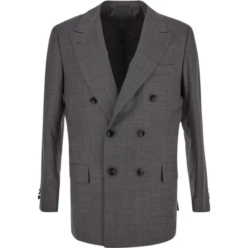 Suits > Suit Sets > Double Breasted Suits - - Kiton - Modalova