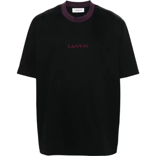 Lanvin - Tops > T-Shirts - Black - Lanvin - Modalova