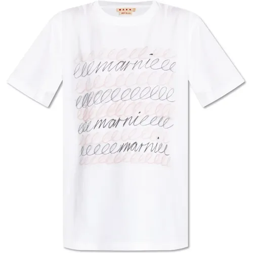 Marni - Tops > T-Shirts - White - Marni - Modalova