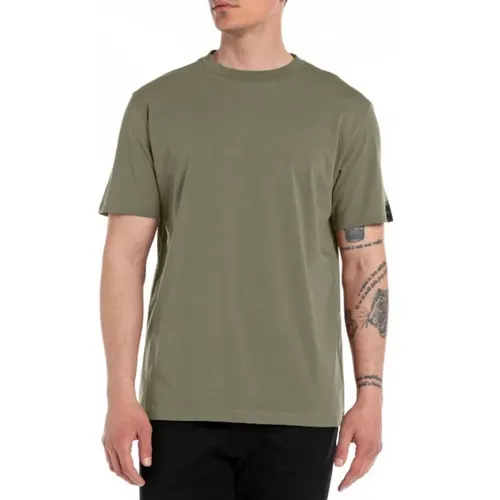 Replay - Tops > T-Shirts - Green - Replay - Modalova