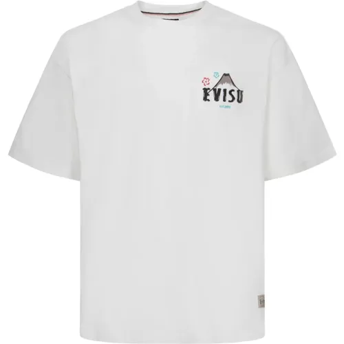 Evisu - Tops > T-Shirts - Beige - Evisu - Modalova