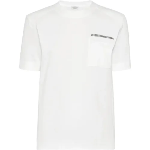 Tops > T-Shirts - - BRUNELLO CUCINELLI - Modalova