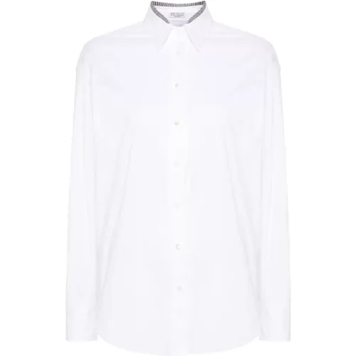 Blouses & Shirts > Shirts - - BRUNELLO CUCINELLI - Modalova