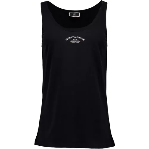 Tops > Sleeveless Tops - - Elisabetta Franchi - Modalova