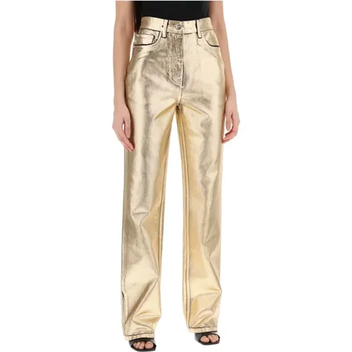 Trousers > Straight Trousers - - Salvatore Ferragamo - Modalova