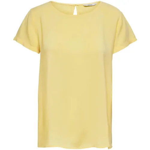 Only - Tops > T-Shirts - Yellow - Only - Modalova