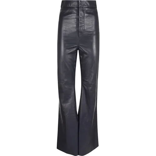 Trousers > Leather Trousers - - Victoria Beckham - Modalova