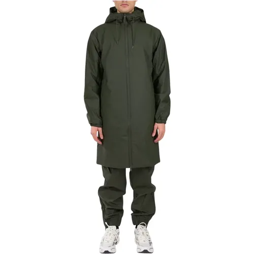 Rains - Coats > Parkas - Green - Rains - Modalova