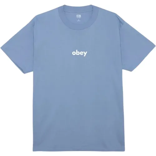 Obey - Tops > T-Shirts - Blue - Obey - Modalova