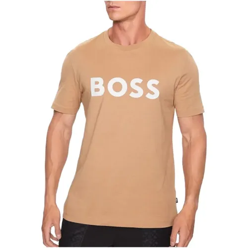 Boss - Tops > T-Shirts - Beige - Boss - Modalova