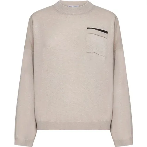 Knitwear > Cashmere Knitwear - - BRUNELLO CUCINELLI - Modalova